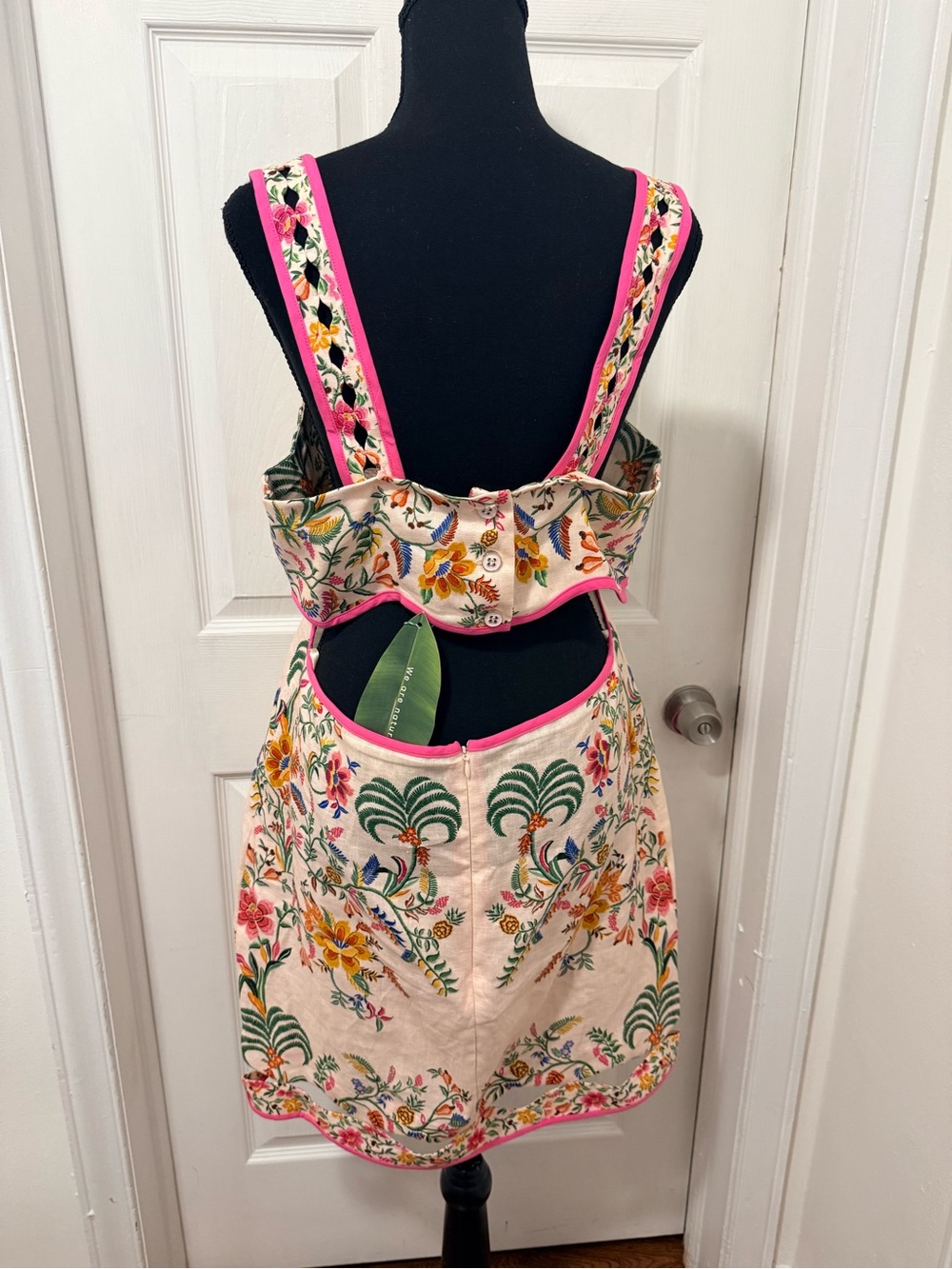 Farm Rio Delicate Forest Mini Dress - Picture 9 of 11